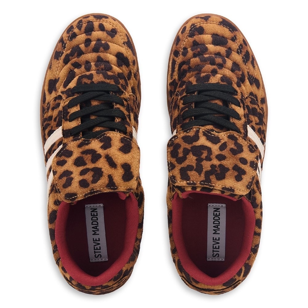 Steve Madden Madrid Leopard Print Sneakers with Black Laces. Size 10 - Picture 5 of 14